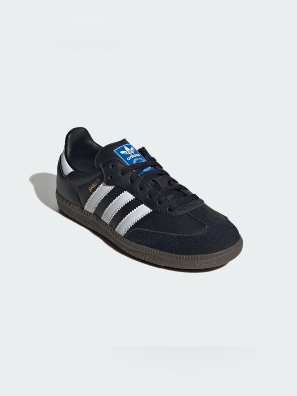 NIB [adidas] Samba OG Original Sneakers Shoes Black Youth 4/Women’s 5.5, Y6/W7.5 - Picture 3 of 13